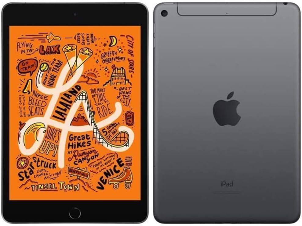 iPad mini (5th Generation) Wi-Fi + Cellular | Space Gray | Product view 3