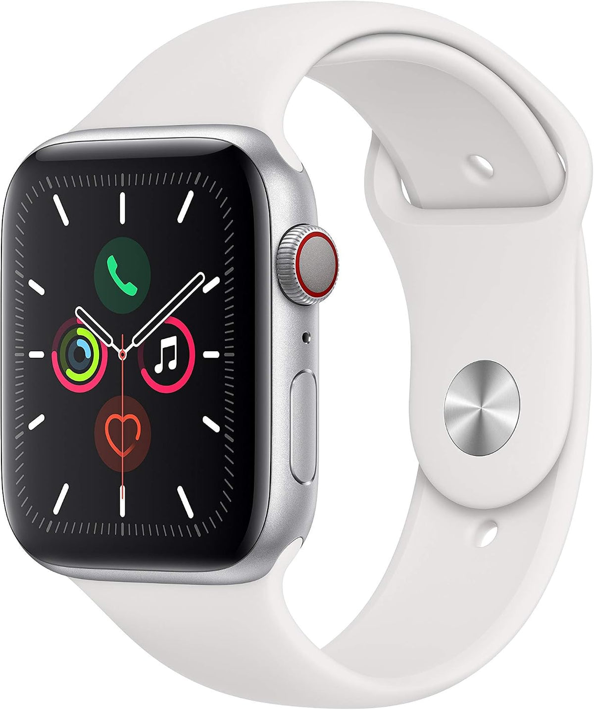 Apple Watch Series 5 44mm GPS + Cellular | Silver | Product view 1 | Configuration=Standard