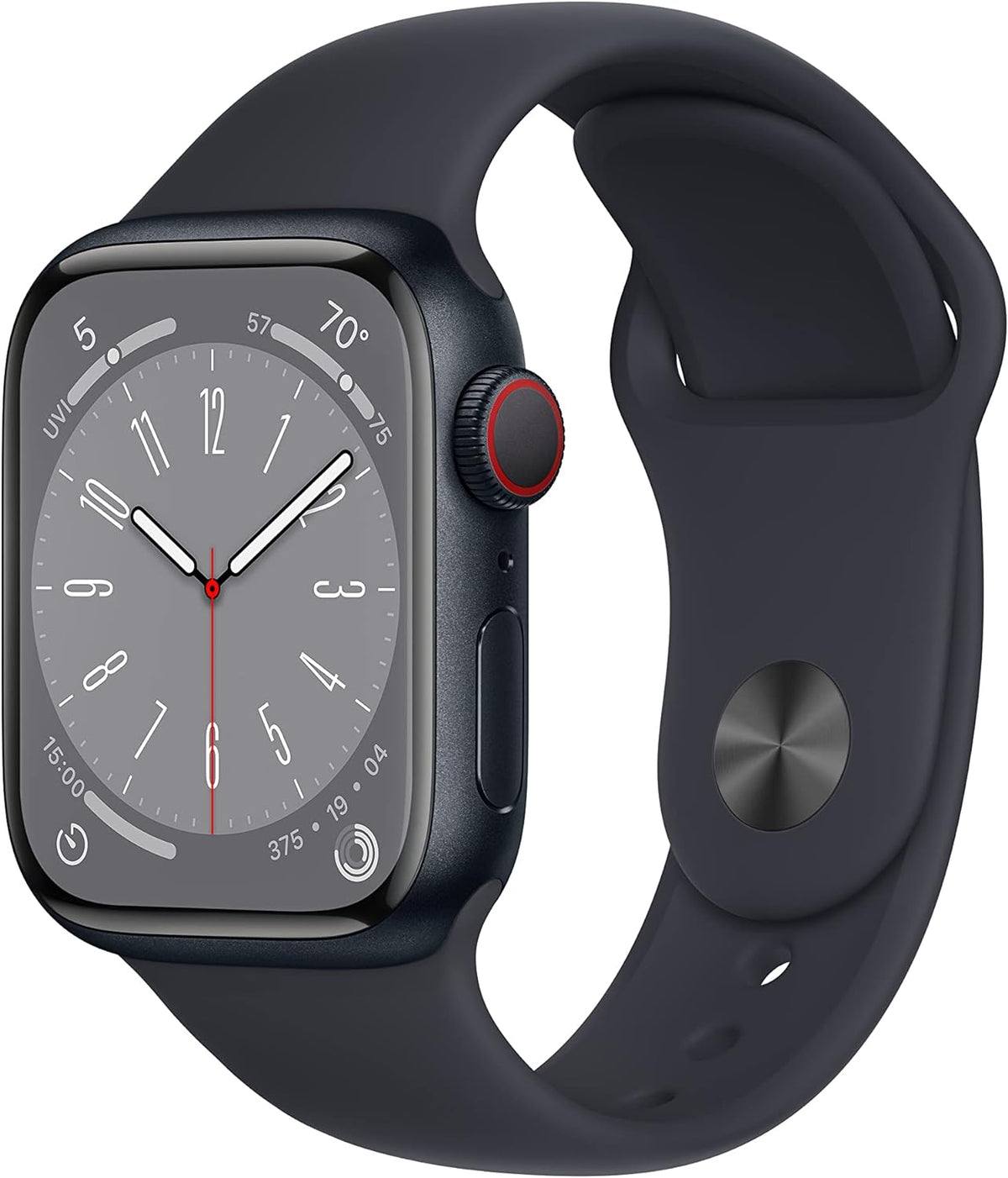 Apple Watch Series 8 41mm GPS + Cellular | Black | Product view 1 | Configuration=Standard
