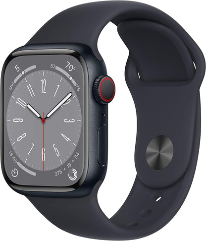 Apple Watch Series 8 41mm GPS + Cellular | Black | Product view 1 | Configuration=Standard