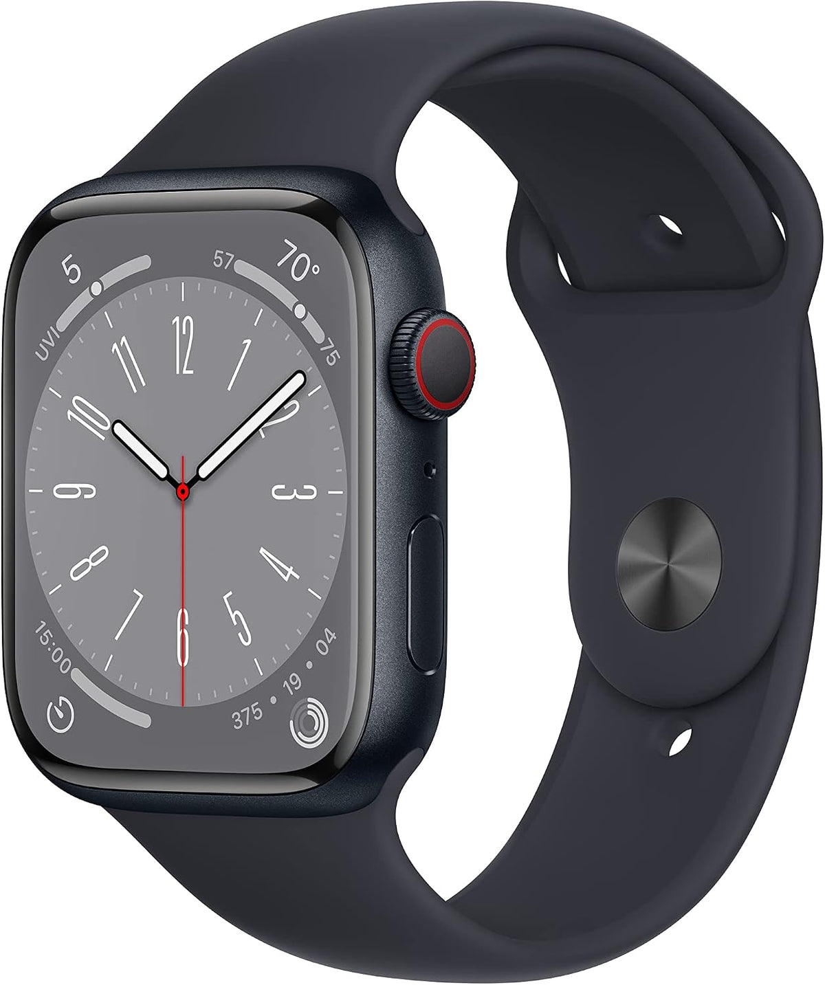 Apple Watch Series 8 45mm GPS + Cellular | Black | Product view 1 | Configuration=Standard
