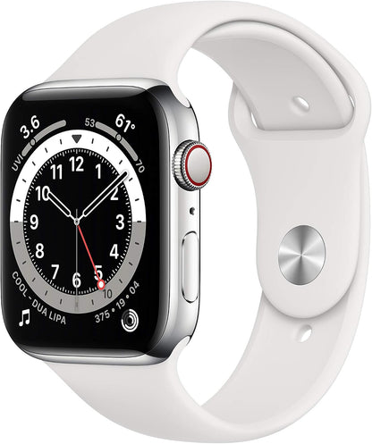 Apple Watch Series 6 44mm GPS + Cellular | Silver | Product view 1 | Configuration=Stainless