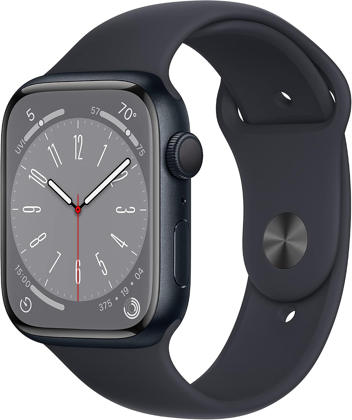 Apple Watch Series 8 45mm GPS | Black | Product view 1 | Configuration=Standard